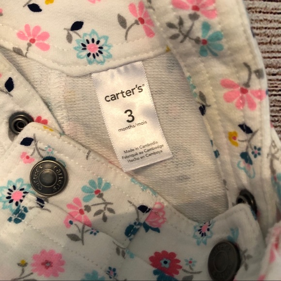 (20% OFF 4+) A32 Carter’s infant overall shorts 3M - Picture 2 of 2